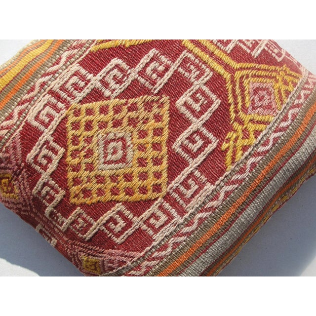 Textile Kilim Rug Pillow For Sale - Image 7 of 11