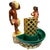 Mid-Century Modern Mid 20th Century Mid-Century Hawaiian Themed Brass & Ceramic Tv Lamp & Planter by Sierra Columbia For Sale - Image 3 of 9
