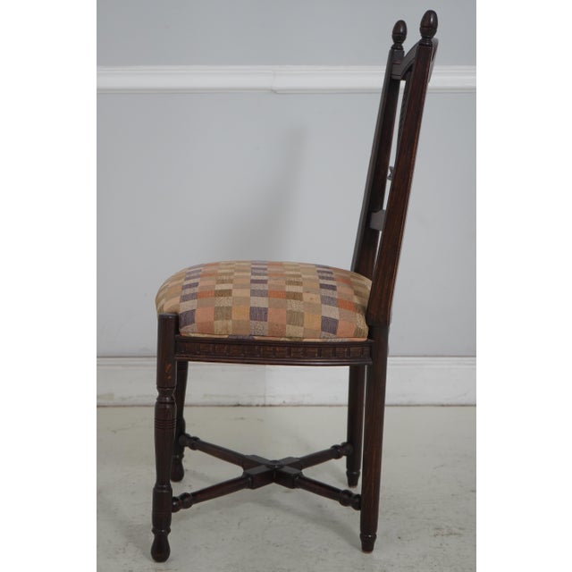 French Country Set of 6 Country French Style Wheat Back Dining Chairs For Sale - Image 3 of 18