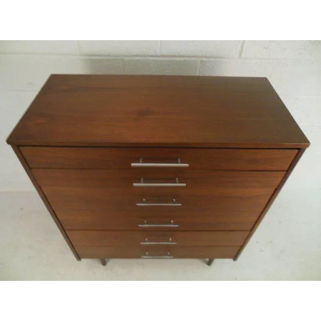 Mid-Century Modern Mid-century Modern Walnut Highboy Dresser For Sale - Image 3 of 8