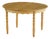 Mid-Century Danish Round Dining Table in Oak with Three Extensions, 1960s For Sale