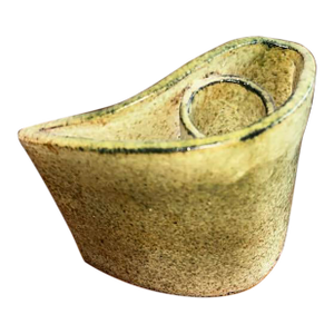 1970s Abstract Organic Form Handcrafted Ceramic Vase / Holder