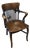 Antique Oak Desk Chair, 1890s For Sale