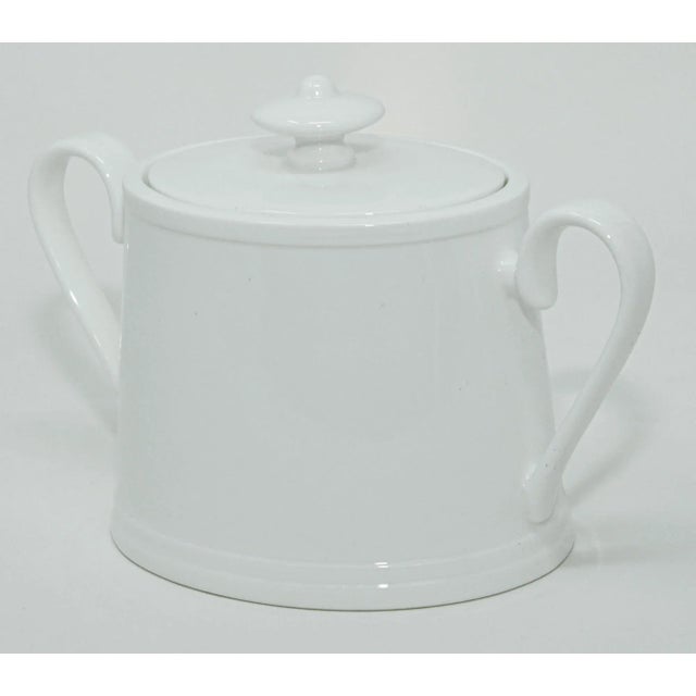 Late 20th Century Villeroy & Boch Stella Hotel White Bone China Sugar Bowl With Cover For Sale - Image 5 of 13