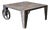 Brutalist Industrial Steel Coffee Table For Sale