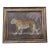 Leopard Landscape Safari Skilling Style English Traditional Burnt Umber Goldenrod Beige Original Oil Painting Cleo Plowden For Sale