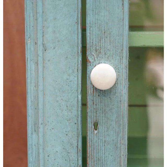 Hand Painted Pine Kitchen Pot Cupboard, 1860s For Sale - Image 6 of 18