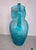 1960s Aqua Glass Vintage Owl Pitcher For Sale - Image 4 of 6