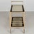Italian Brass Bar Cart With Smoked Glass Shelves 1970s For Sale - Image 10 of 10