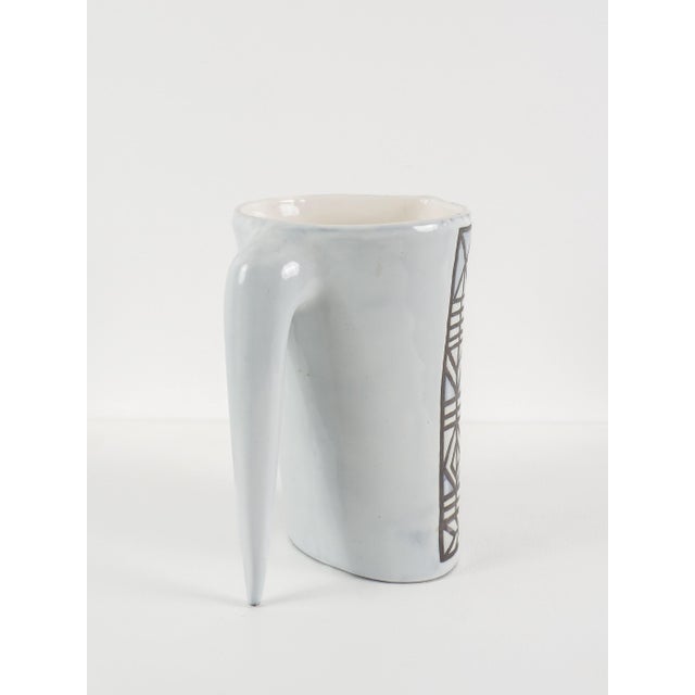 1950s Dove Grey Ceramic Pitcher by Roger Capron, 1950s For Sale - Image 5 of 11