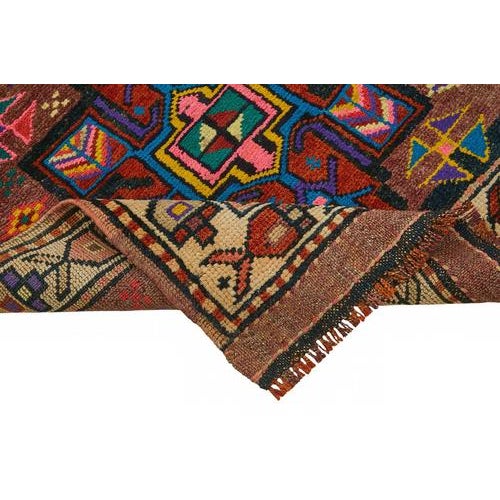 Red Bohemian Runner Rug For Sale - Image 6 of 7