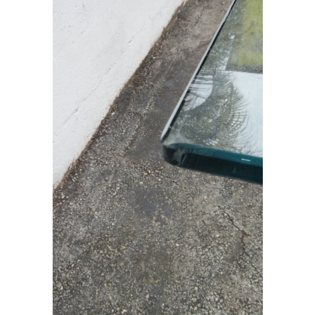 Chrome Bamboo Glass Top Dining Dinette Table With 4 Chairs on Casters 6289 For Sale - Image 14 of 18