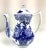 Boho Heavy Blue & White Vintage Chinese Tea Pot For Sale - Image 12 of 12