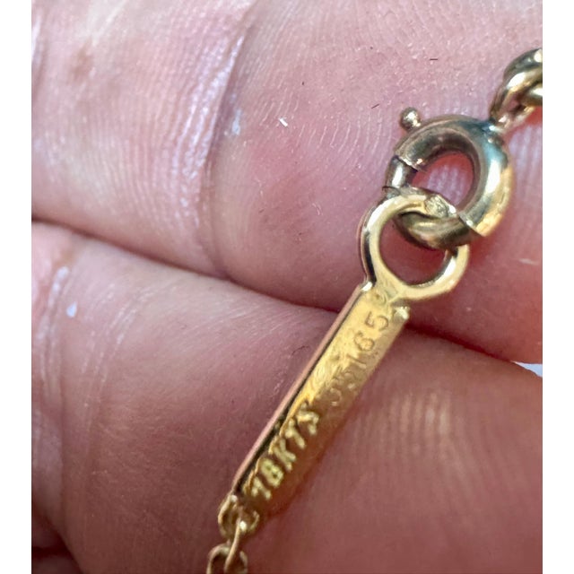 Metal Mauboussin Paris 18Kt Yellow Gold Vintage Mother Of Pearl Clover Pendant For Sale - Image 7 of 18