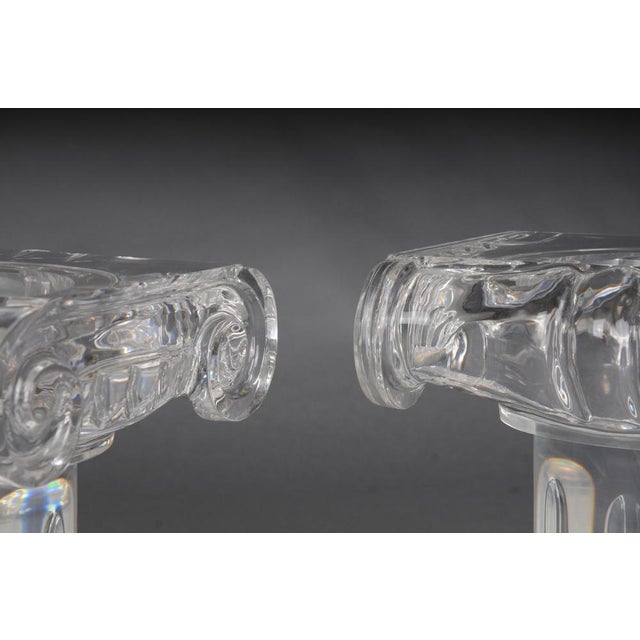 Vintage Hollywood Regency Pedestal Column in Acrylic For Sale - Image 15 of 17