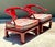 Vintage Candy Apple Lacquer Horseshoe Chairs After James Mont - A Pair For Sale - Image 11 of 12