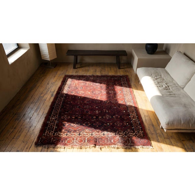 Textile Antique Baluch Turkmen Rug For Sale - Image 7 of 9