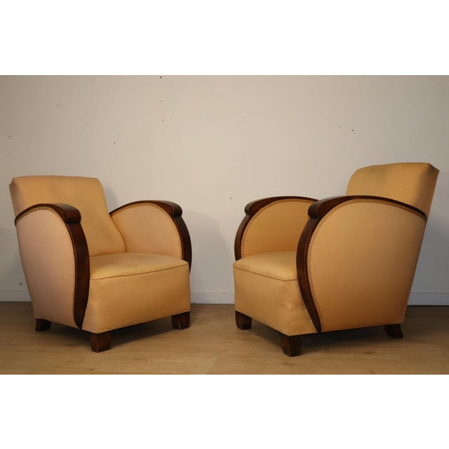 Art Deco Armchairs, 1940s, Set of 2 For Sale - Image 3 of 18