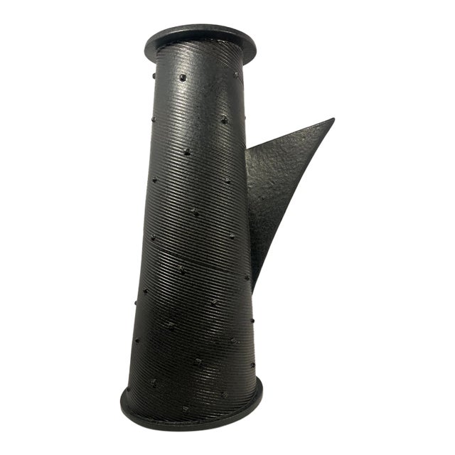 Vintage Masuo Ojima Massive Brutalist Ceramic Vase Teapot Form Japanese-American 22.5” For Sale