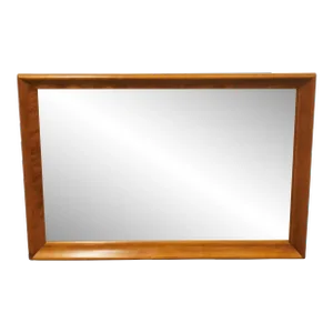 Ethan Allen Heirloom Nutmeg Maple Colonial Early American 40" Dresser / Wall Mirror 10-5040