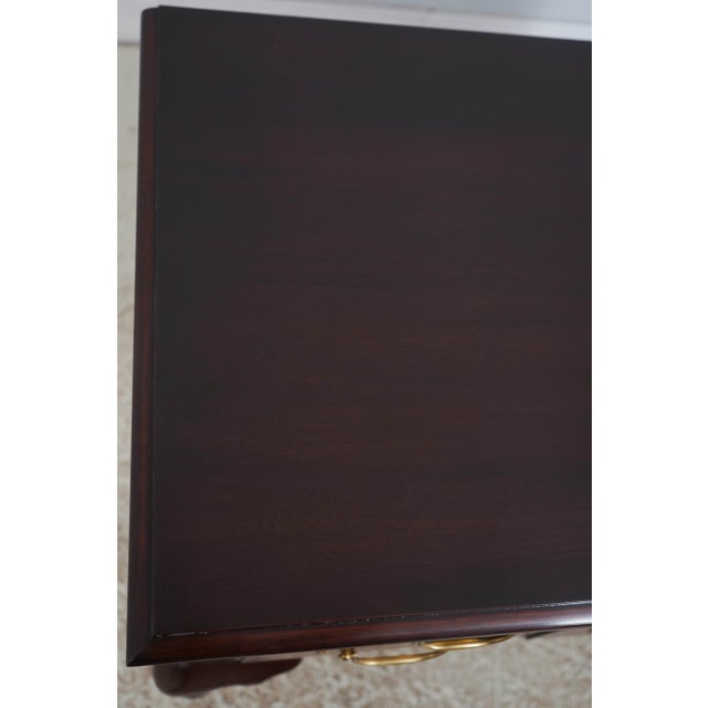 Brown Henkel Harris Mahogany 4 Drawer Lowboy For Sale - Image 8 of 18