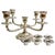 Rococo 1950s English Silverplate 5-Arm Candelabra by Roberts & Belk in a Neo-Rococo Style For Sale - Image 3 of 12