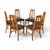 1960s Young Manufacturing Vintage Mid Century Modern Set of 6 Tapered Ladder Back Dining Chairs For Sale - Image 5 of 8