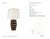 Kelly Wearstler by Visual Comfort Signature Phoebe Cordless Stacked Table Lamp in Crystal Bronze with Linen Shade...