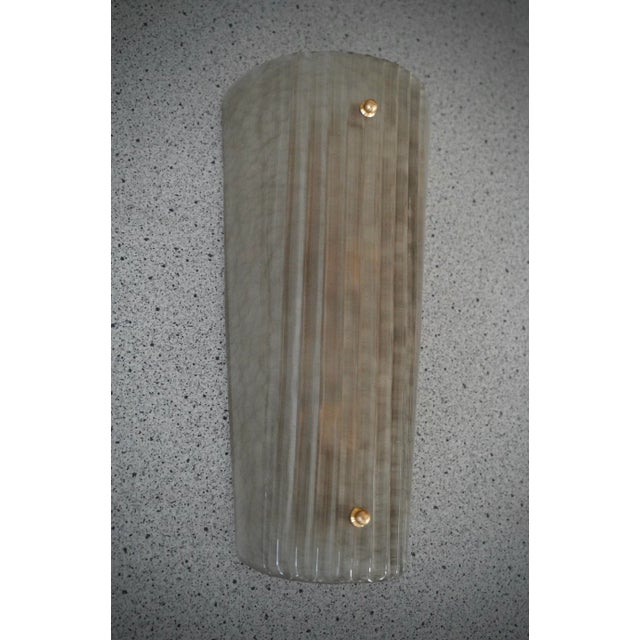 Smoky Murano Glass and Brass Wall Light, 2000 For Sale - Image 4 of 9