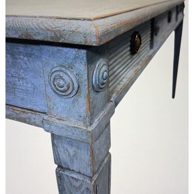 Gustavian Kitchen Table, 1890s For Sale - Image 6 of 10