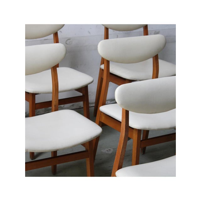 Type Nordic chairs (set of 6) Dating 1950-59 Style Nordic Origin Italy Materials Teak Width 46 cm Depth 43 cm Height 78 cm...