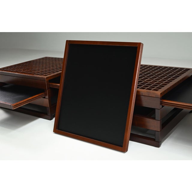 Tetra Tables by Bernard Vuarnesson for Bellato, Italy, 1980s, Set of 2 For Sale - Image 9 of 10