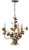 Vintage Florentine Flower Chandelier For Sale