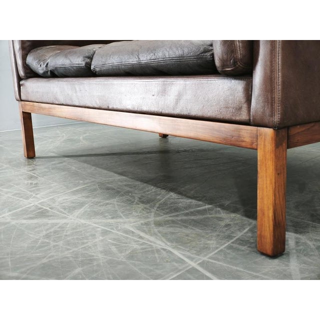 JK 922 Wagon Leather Sofa by Jørgen Kastholm, Denmark, 1960s For Sale - Image 12 of 18