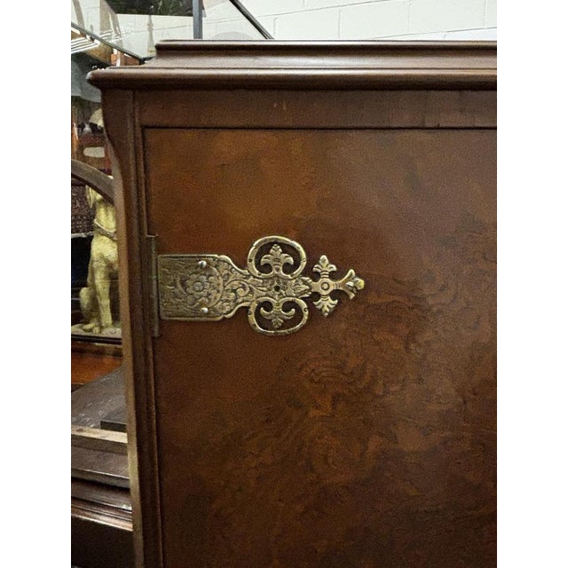 Cocktail Cabinet in Burr Walnut For Sale - Image 5 of 18