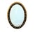 Irish Regency Style Oval Mirror With Parcel Gilt Frame and Glass Cabochons For Sale - Image 9 of 9