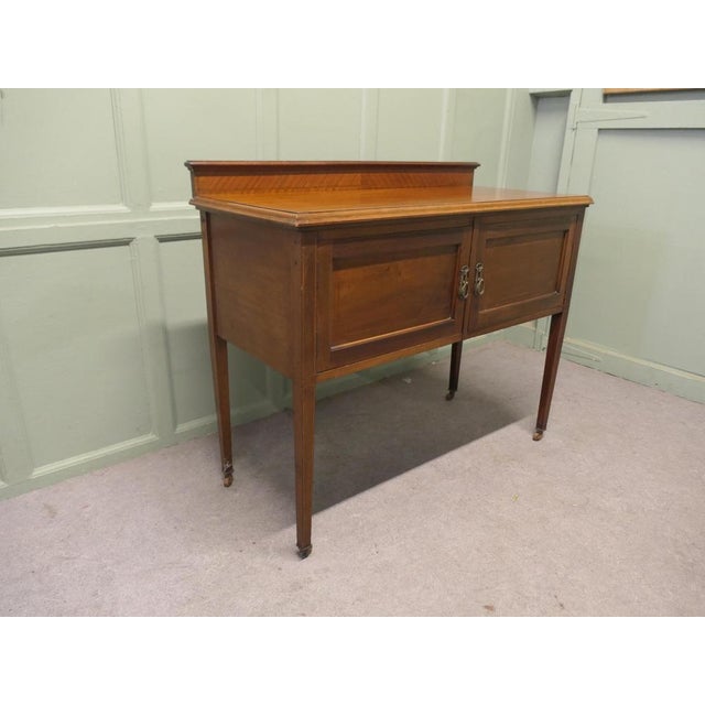 Late Victorian Walnut Side Cupboard or Dresser, 1880 For Sale - Image 6 of 8