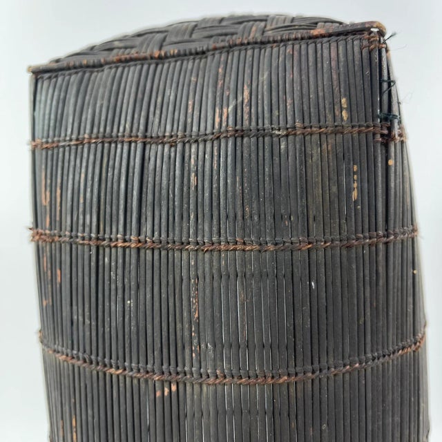 Textile Early 20th Century Old Kuba Basket MATTER COLLECTION For Sale - Image 7 of 9