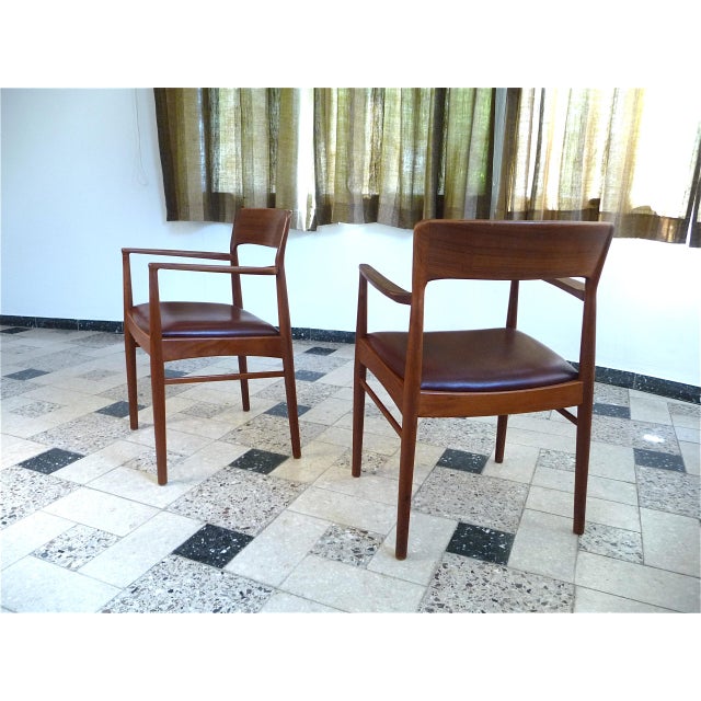 Mid-Century Modern Set of Teak Armchairs from Korup Stolefabrik For Sale - Image 3 of 18