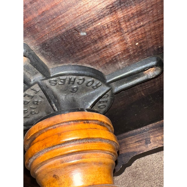 Metal Antique 19th-Century George W. Archer Victorian Piano Stool With Cast Iron Swivel For Sale - Image 7 of 12