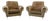 Italian Lounge Chairs in Velvet and Faux Fur Fabric, 1950s, Set of 2 For Sale
