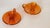 Orange Bubble Glass Candleholders, 1960s, Set of 2 For Sale - Image 3 of 9