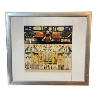 Belzoni, Giovanni Battista -Egypt & Nubia Original Hand Colored Plate Print 1820, Framed For Sale