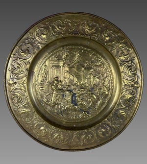 After Hans Jakob Bayr (1574–1628), Athena on Parnassus offering dish - 17th century
