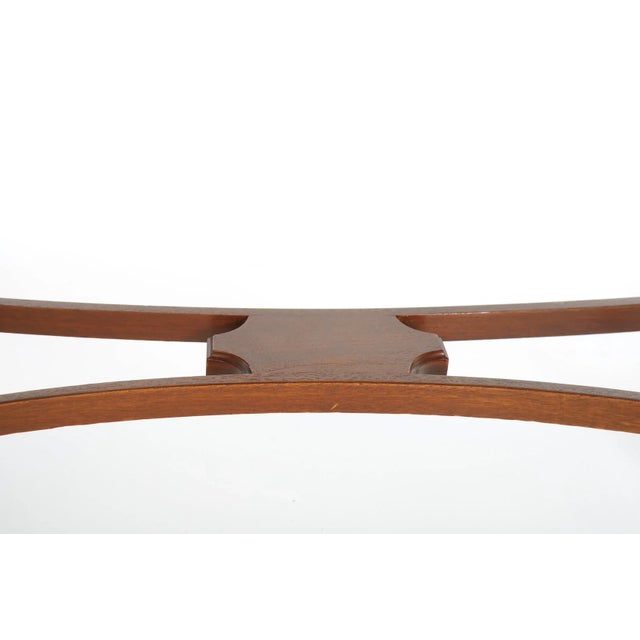 Wood English Regency Mahogany Bow Front Inlaid Sideboard / Server For Sale - Image 7 of 11