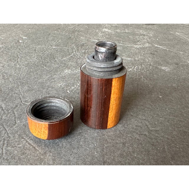 Antique Victorian Rosewood Wooden Inkwell For Sale - Image 9 of 10