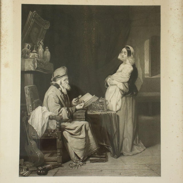 Figurative Scenes, 19th Century, Engravings, Framed, Set of 4 For Sale - Image 10 of 14