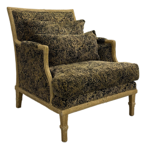Vintage Faux Bamboo Lounge Chair