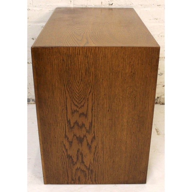 Brown Mid 20th Century Brutalist Inspired Nightstands From Lane Furniture's "Pueblo" Series, Pair, Attributed For Sale - Image 8 of 15