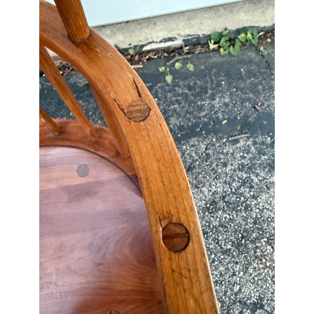Stickley Comb Back Windsor Arm Chairs- A Pair For Sale - Image 11 of 12